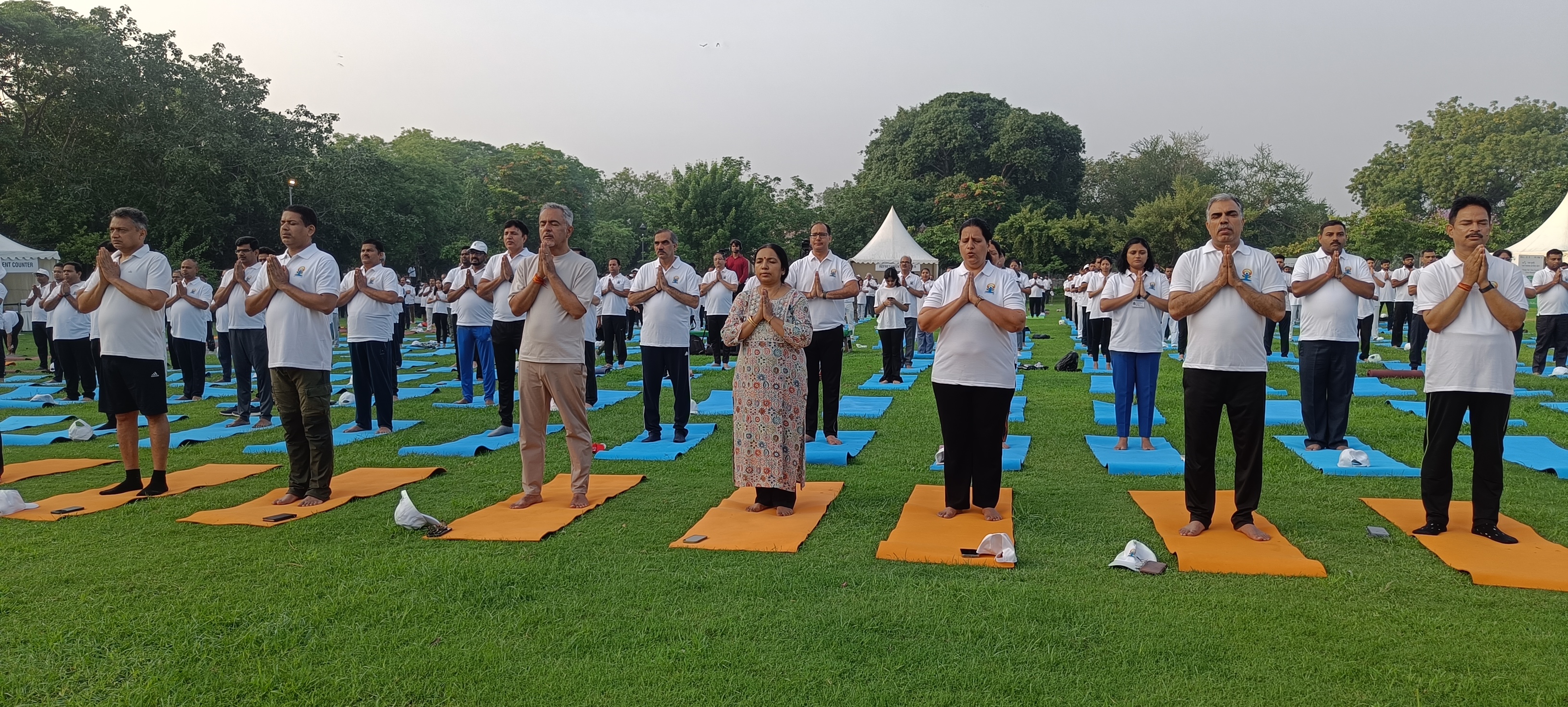 "International Day of Yoga was celebrated at Sunder Nursery, New Delhi on 21st June 2025, in the presence of Secretaries from the Ministry of New & Renewable Energy and Department of Food & Public Distribution"